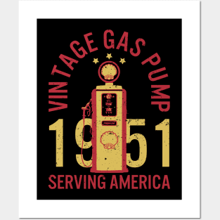 Vintage Gas Pump Posters and Art